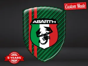 Fiat Abarth Stickers Silicone Auto Pro Max Durable Design Stylé